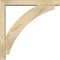 Ekena Millwork Thorton Block Rough Sawn Bracket w/ Offset Brace, Douglas Fir, 4"W x 24"D x 24"H BKT0402X24X24THR05RDF - alternate 4